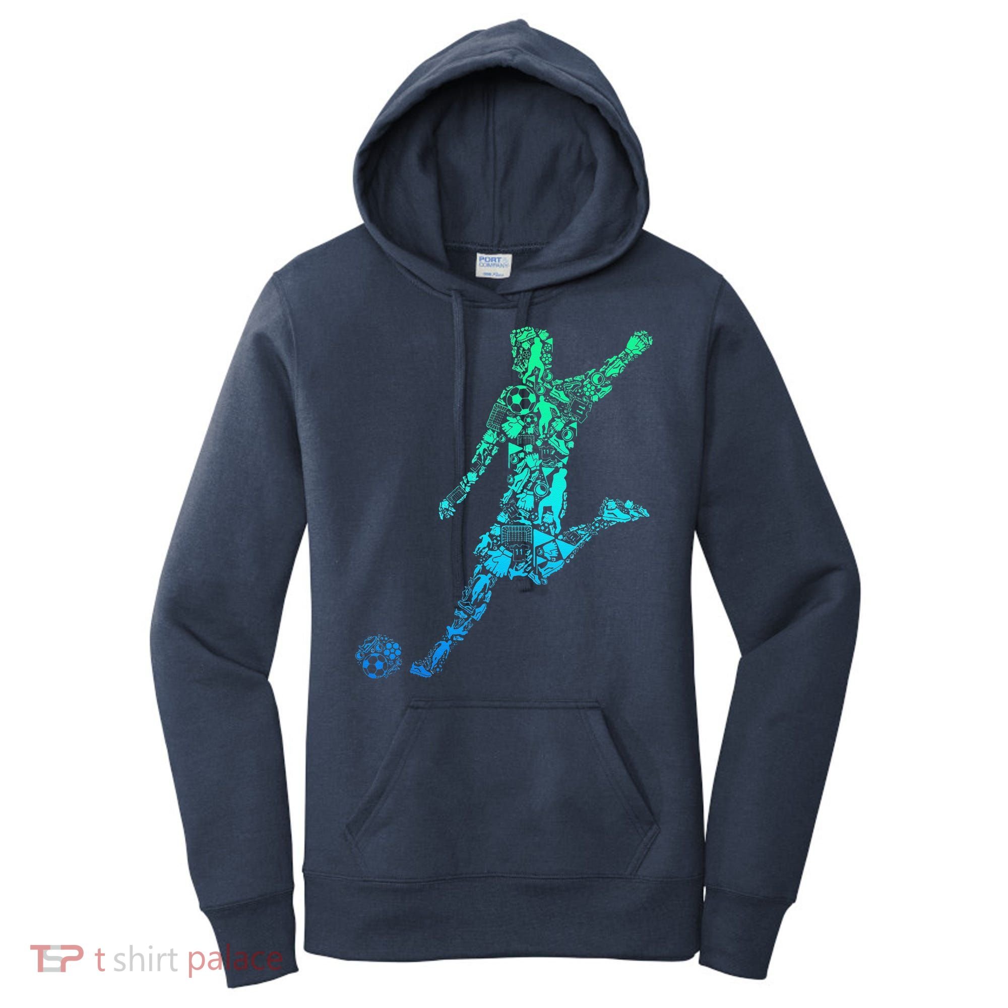Soccer Player Boy Women's Hoodie