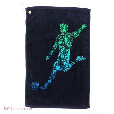 Soccer Player Boy Golf Towel