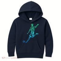 Soccer Player Boy Kids Hoodie thumb 0