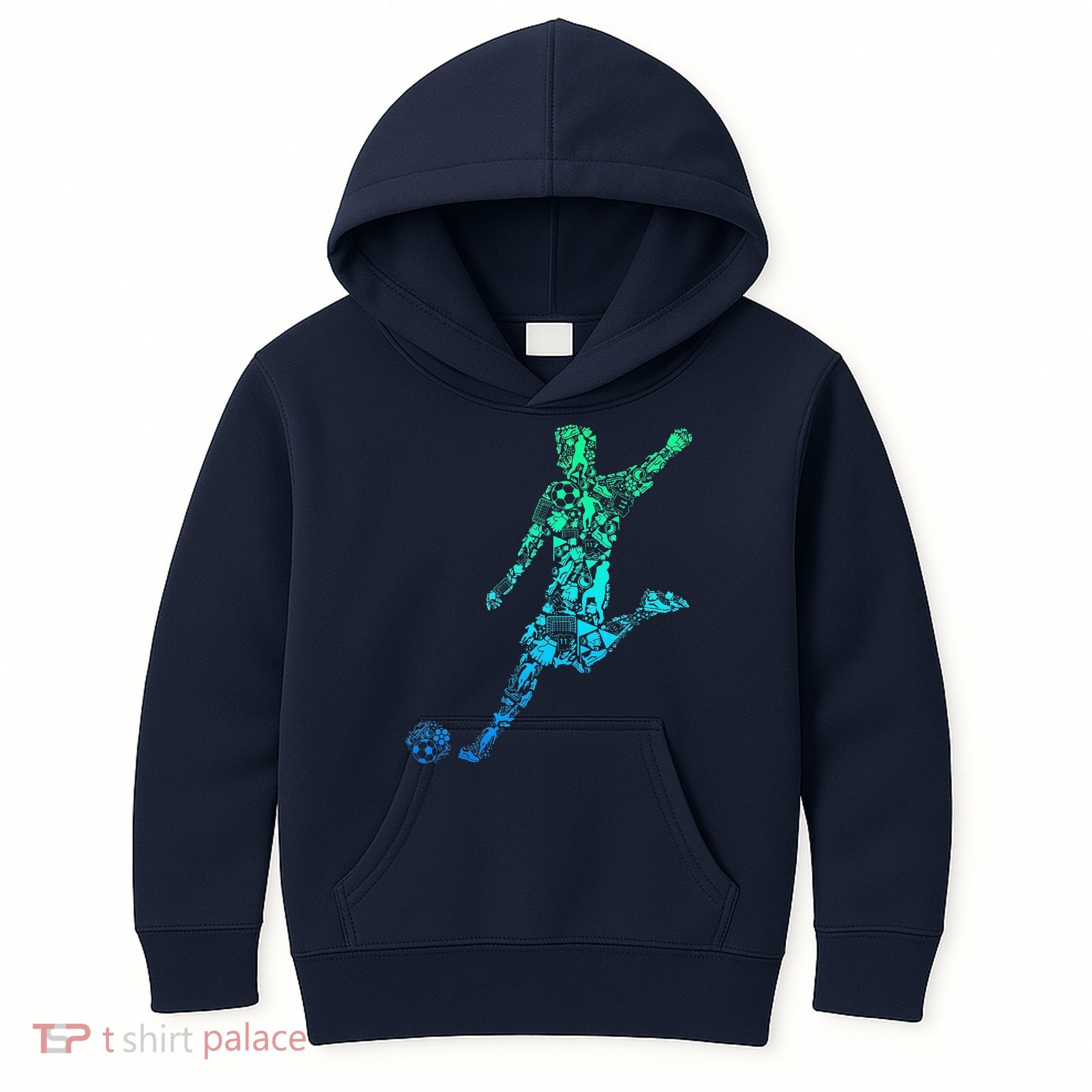 Soccer Player Boy Kids Hoodie