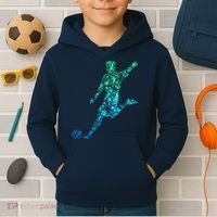 Soccer Player Boy Kids Hoodie thumb 2