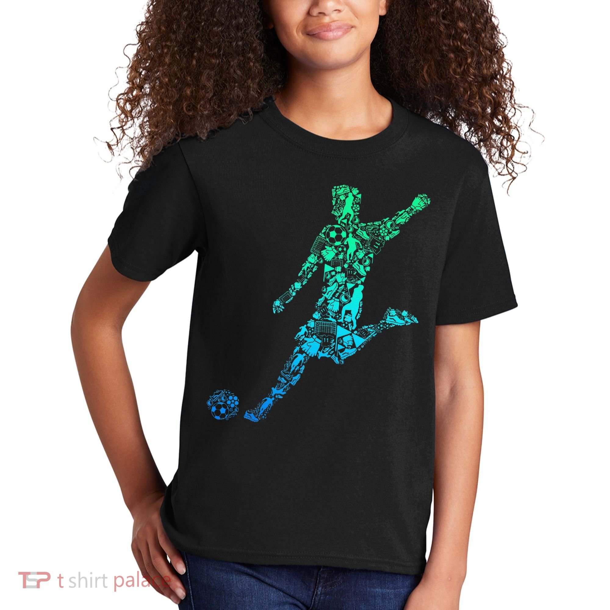 Soccer Player Boy Kids T-Shirt