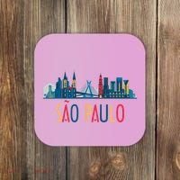 Sao Paulo Brazil Skyline Brazil Souvenir Gift Coaster thumb 0
