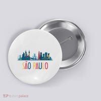 Sao Paulo Brazil Skyline Brazil Souvenir Gift Button thumb 0