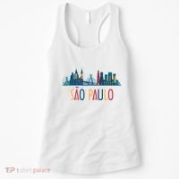 Sao Paulo Brazil Skyline Brazil Souvenir Gift Women's Tank Top thumb 0