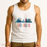 Sao Paulo Brazil Skyline Brazil Souvenir Gift Tank Top thumb 3