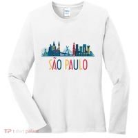 Sao Paulo Brazil Skyline Brazil Souvenir Gift Women's Long Sleeve Shirt thumb 0