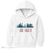 Sao Paulo Brazil Skyline Brazil Souvenir Gift Kids Hoodie thumb 0