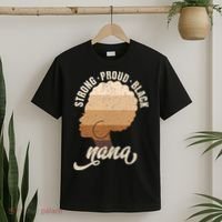 Strong Proud Black Nana Black History T-Shirt thumb 2