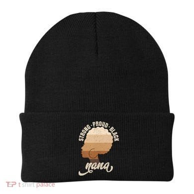 Strong Proud Black Nana Black History Beanie