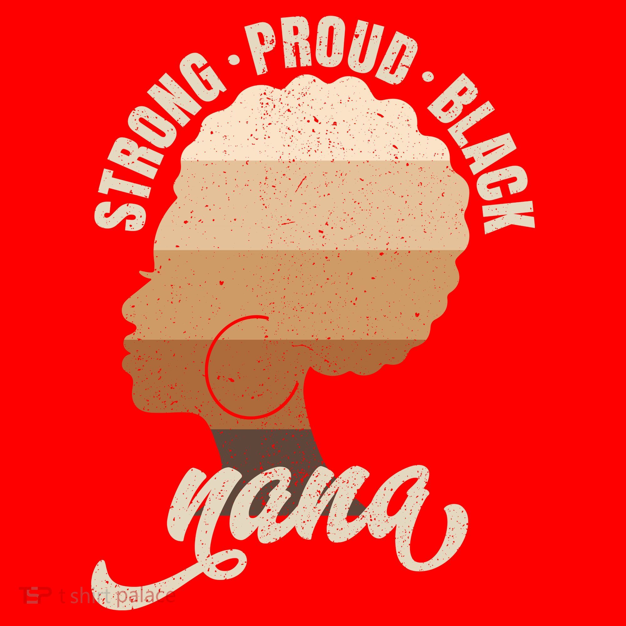 Strong Proud Black Nana Black History Santa Hat