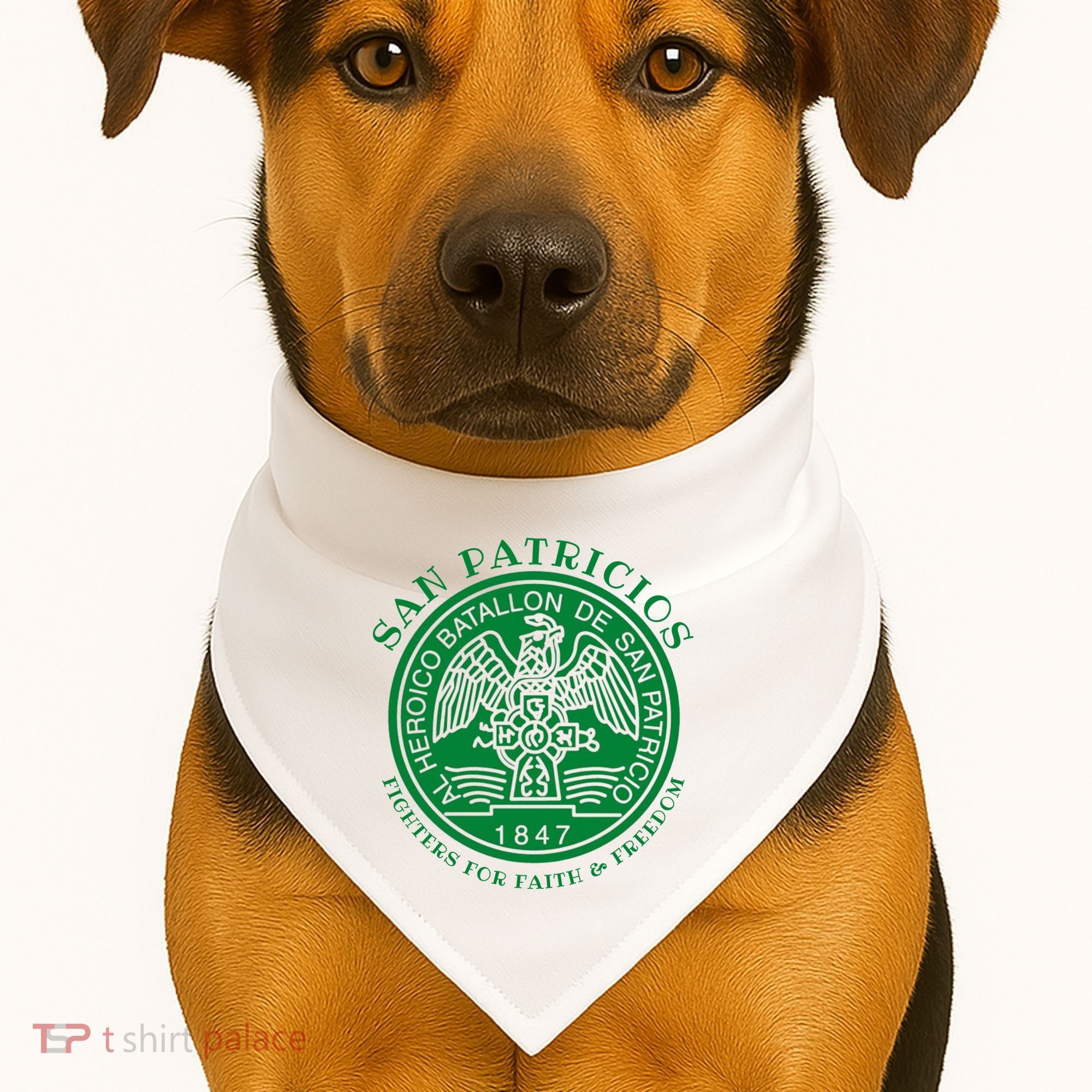 Saint Patrick's Battalion San Patricios Catholic USA-Made Doggie Bandana
