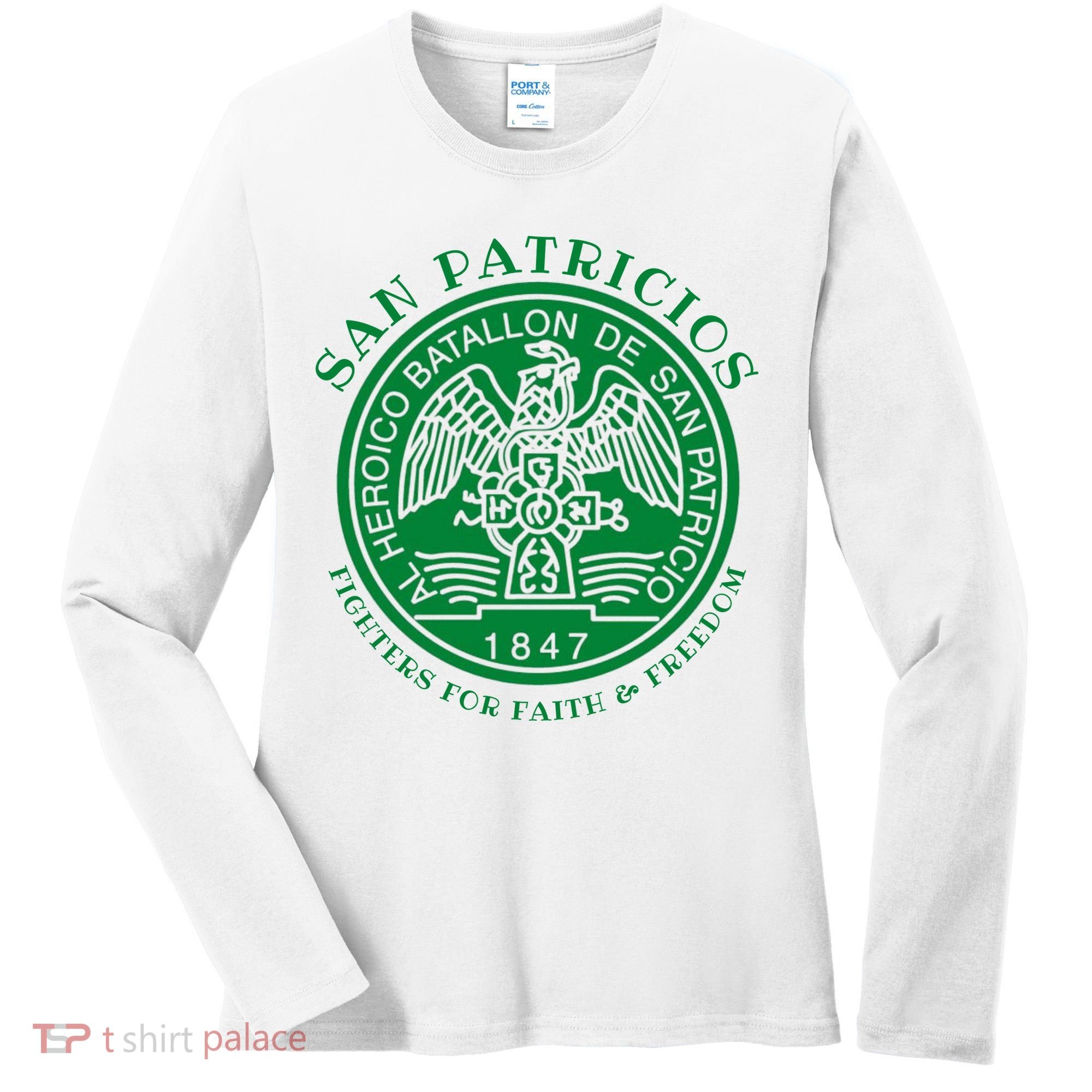 Saint Patrick's Battalion San Patricios Catholic Women's Long Sleeve Shirt