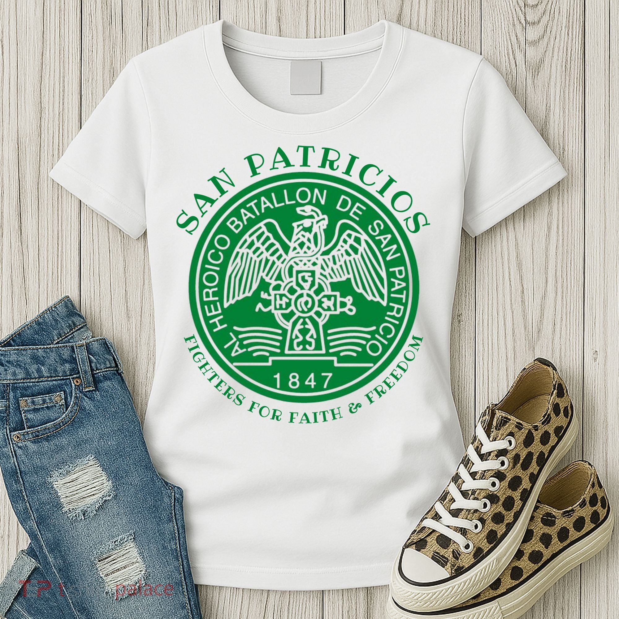 Saint Patrick's Battalion San Patricios Catholic Women's T-Shirt