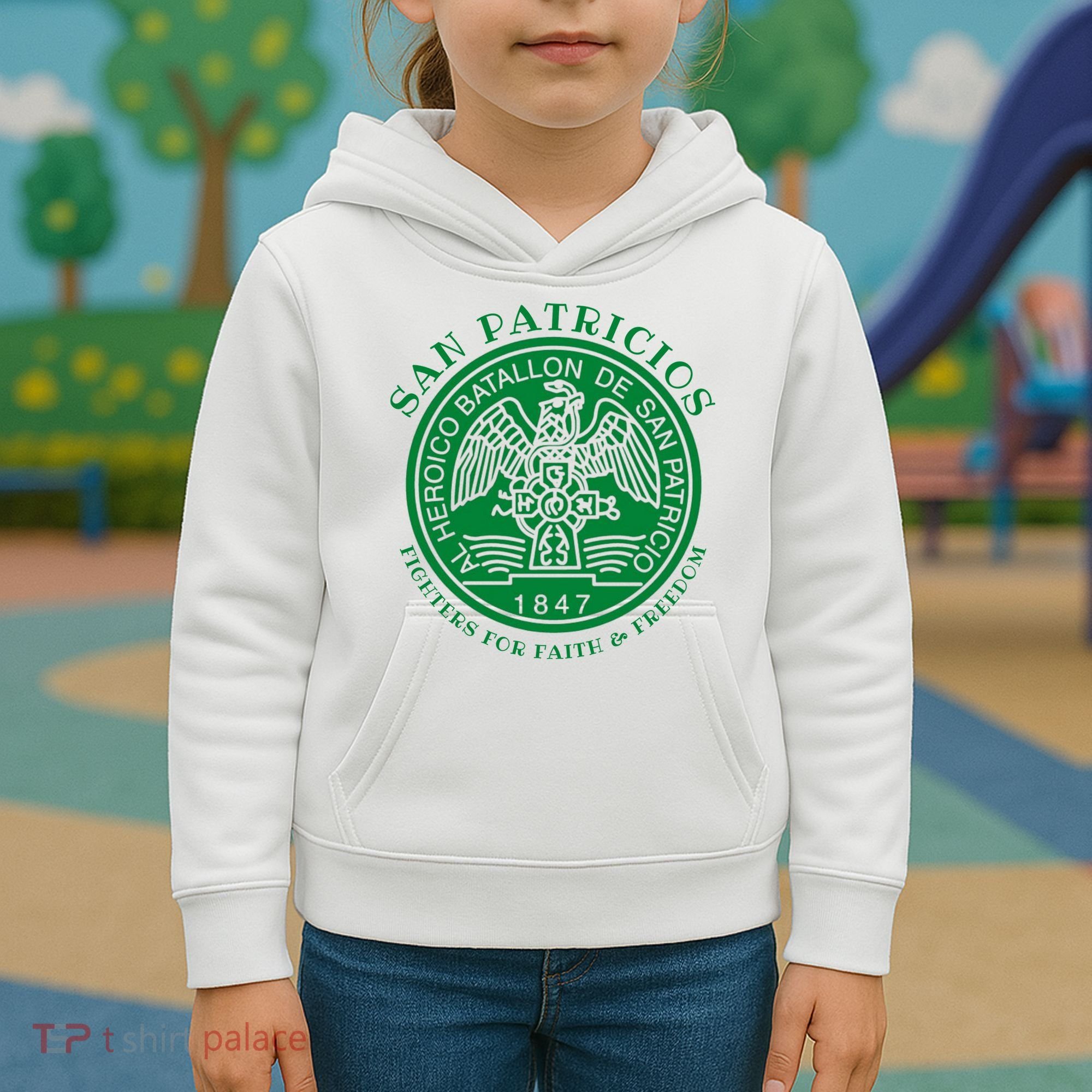 Saint Patrick's Battalion San Patricios Catholic Kids Hoodie