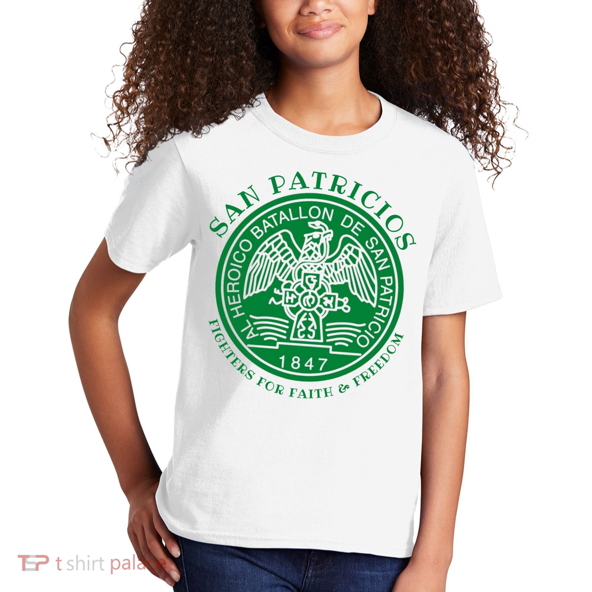 Saint Patrick's Battalion San Patricios Catholic Kids T-Shirt