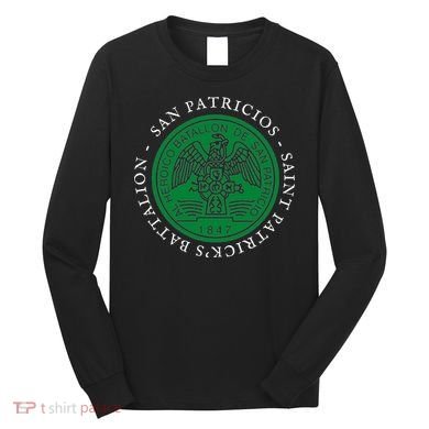 Saint Patrick's Battalion San Patricios Catholic Long Sleeve Shirt