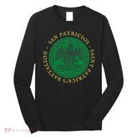 Saint Patrick's Battalion San Patricios Catholic Long Sleeve Shirt thumb 0