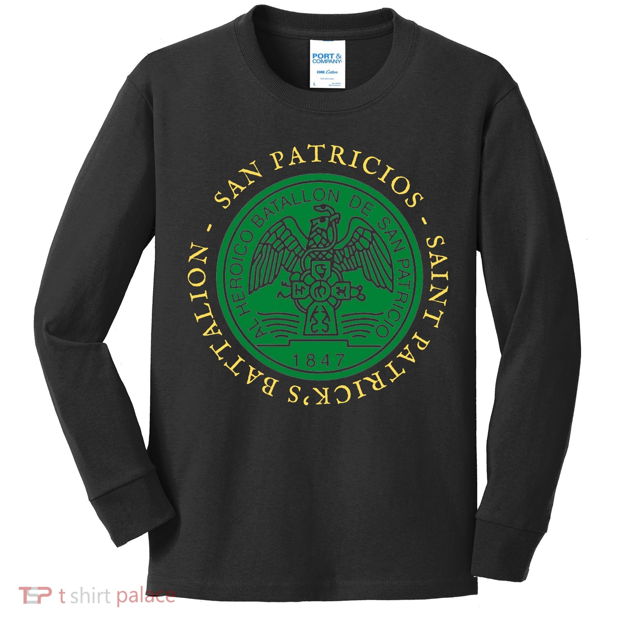 Saint Patrick's Battalion San Patricios Catholic Kids Long Sleeve Shirt