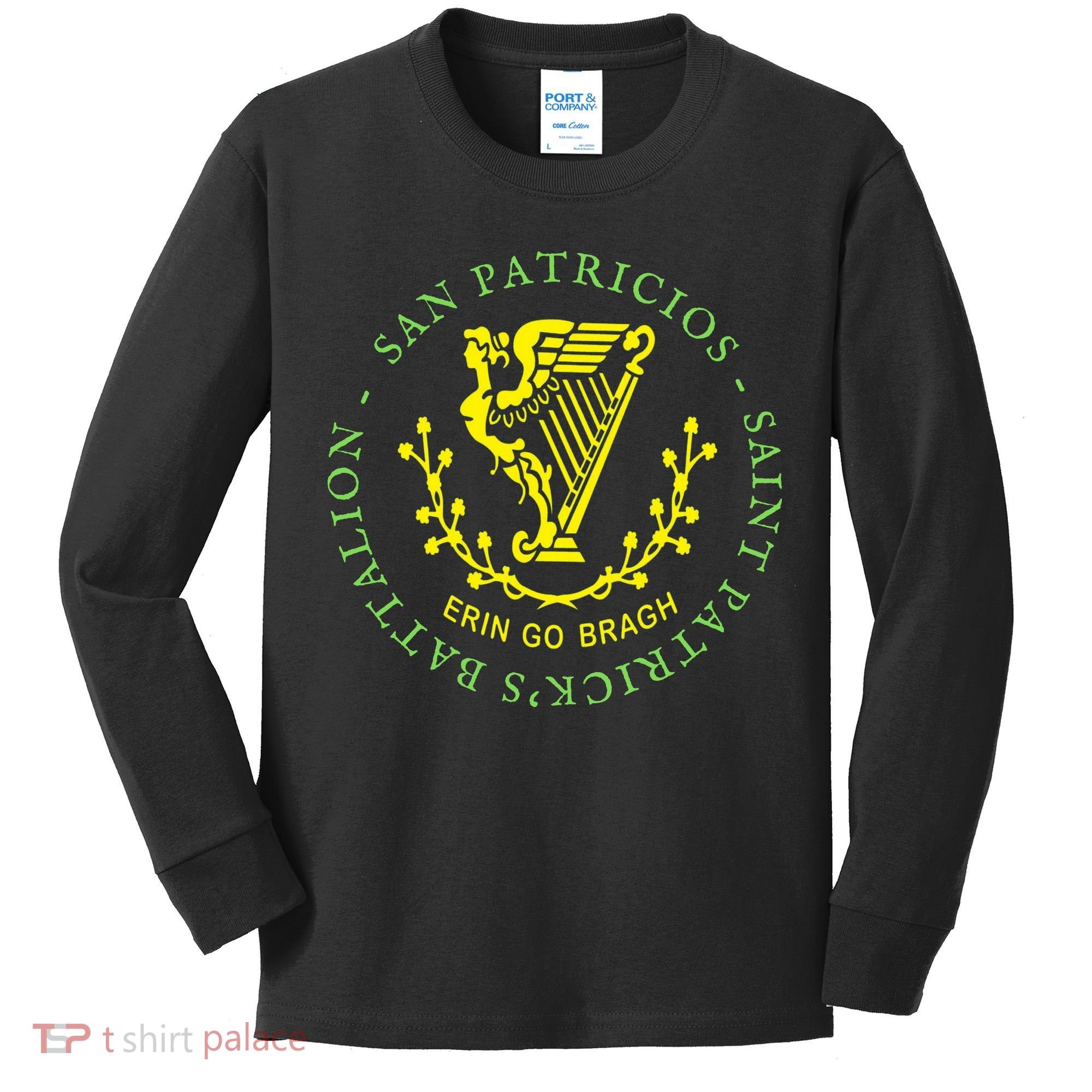 Saint Patrick's Battalion San Patricios Catholic Kids Long Sleeve Shirt