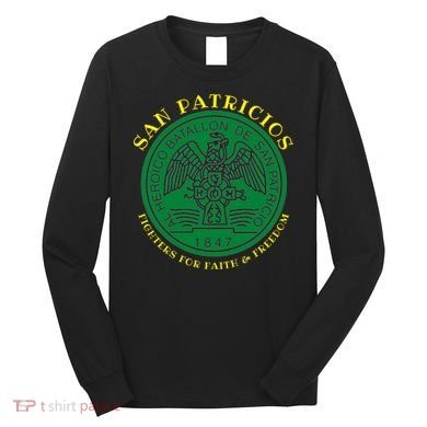Saint Patrick's Battalion San Patricios Catholic Long Sleeve Shirt