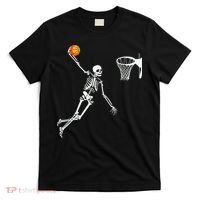 Skeleton Playing Basketball Halloween Costume Boy Kids T-Shirt thumb 0