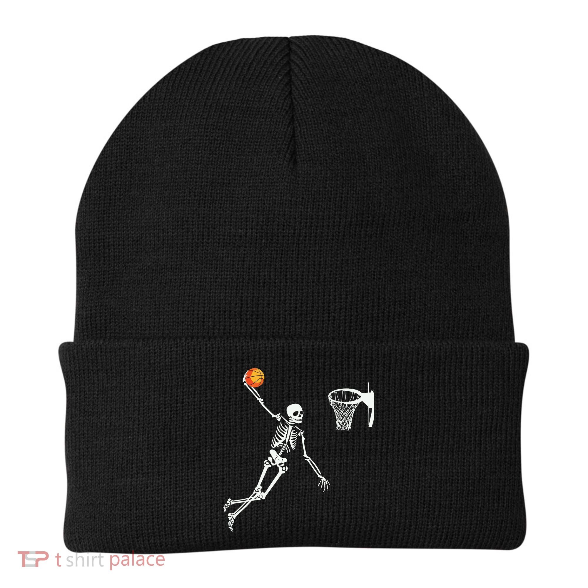 Skeleton Playing Basketball Halloween Costume Boy Kids Beanie