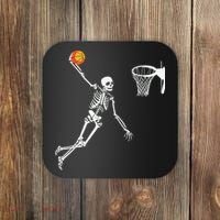 Skeleton Playing Basketball Halloween Costume Boy Kids Coaster thumb 0