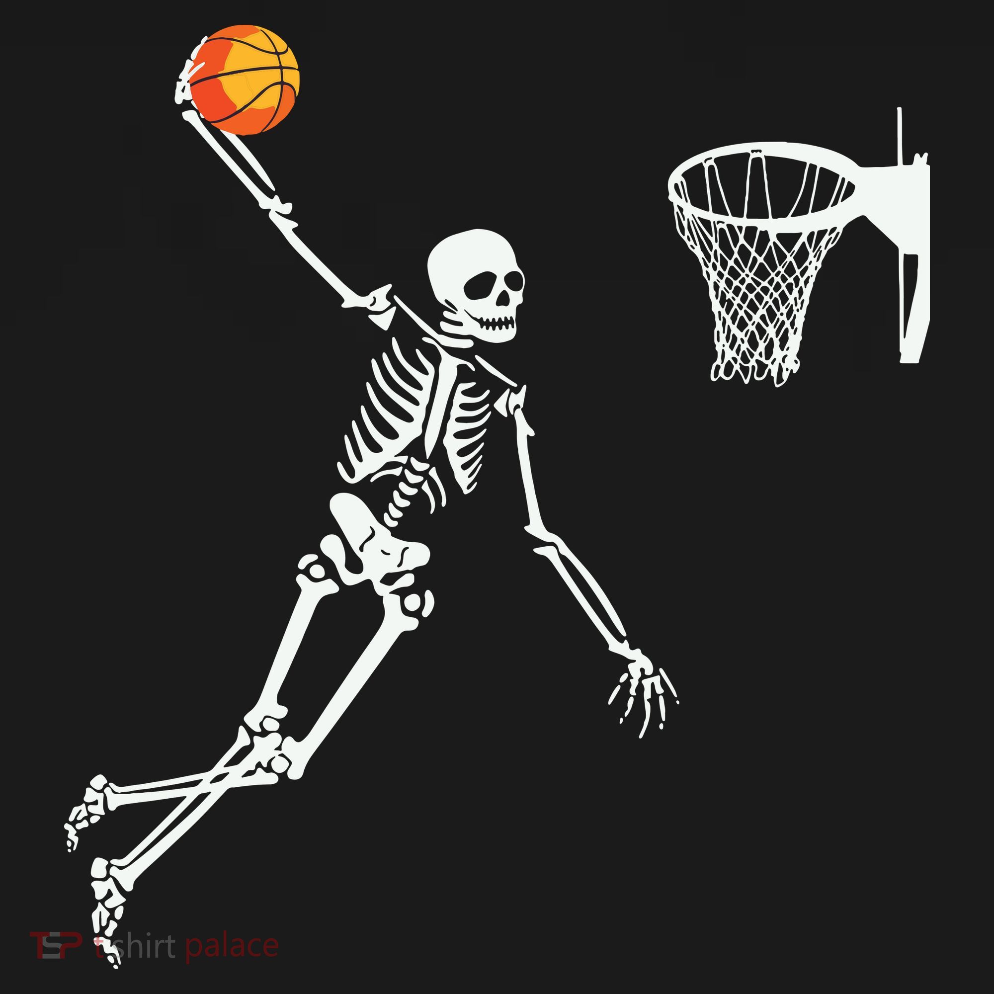 Skeleton Playing Basketball Halloween Costume Boy Kids Women's Tank Top