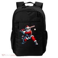 Santa Playing Baseball Christmas Baseball Player Backpack thumb 0