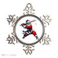 Santa Playing Baseball Christmas Baseball Player Ornament thumb 0