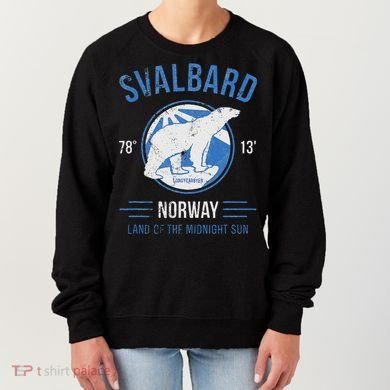 Svalbard Polar Bear Norway Northern Lights Women's Sweatshirt