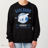 Svalbard Polar Bear Norway Northern Lights Women's Sweatshirt thumb 0