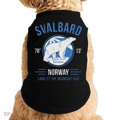 Svalbard Polar Bear Norway Northern Lights Doggie Tank