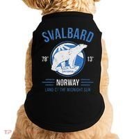 Svalbard Polar Bear Norway Northern Lights Doggie Tank thumb 0