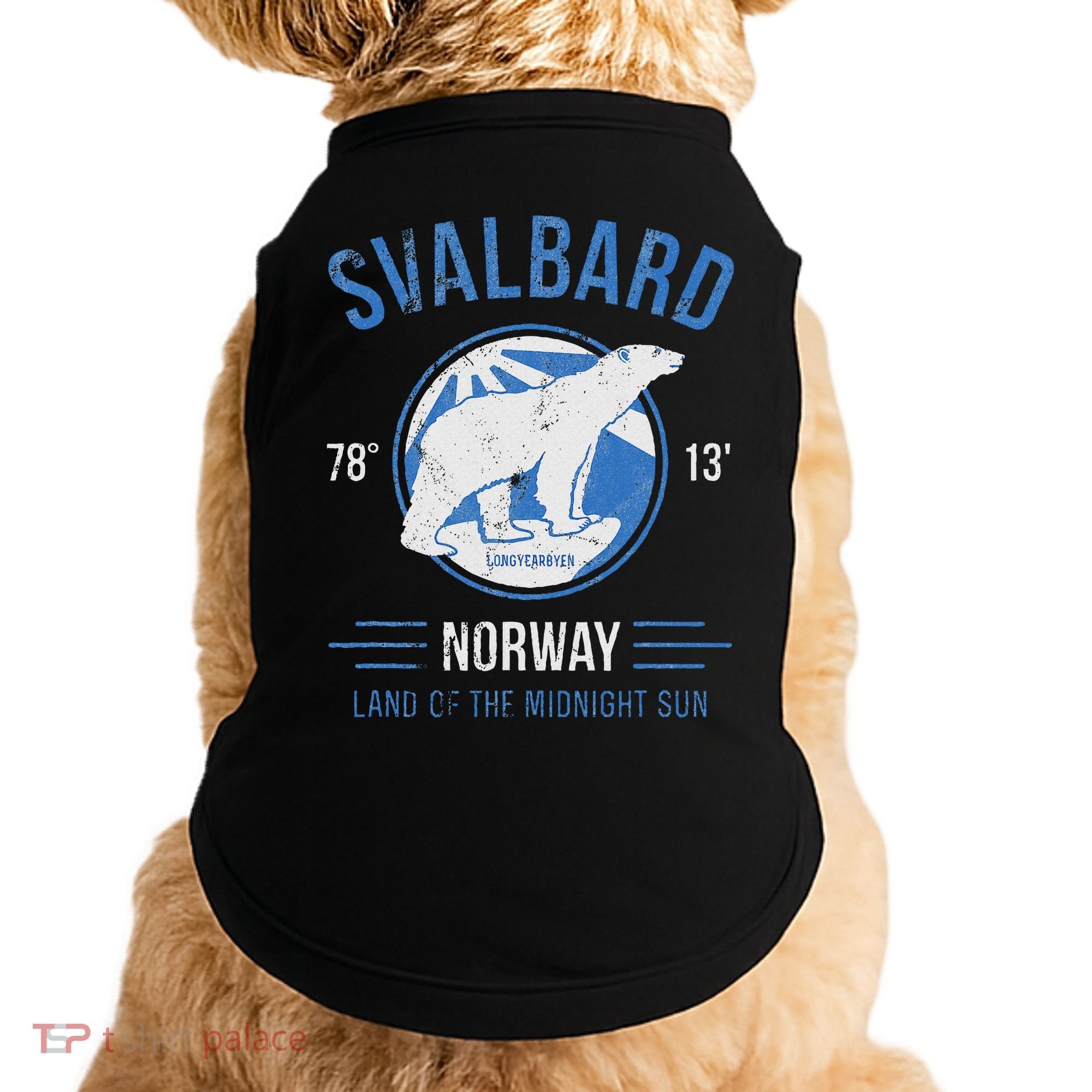 Svalbard Polar Bear Norway Northern Lights Doggie Tank