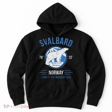 Svalbard Polar Bear Norway Northern Lights Hoodie