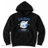 Svalbard Polar Bear Norway Northern Lights Hoodie thumb 0