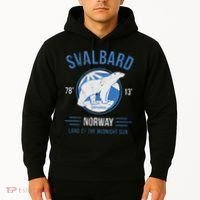 Svalbard Polar Bear Norway Northern Lights Hoodie thumb 2