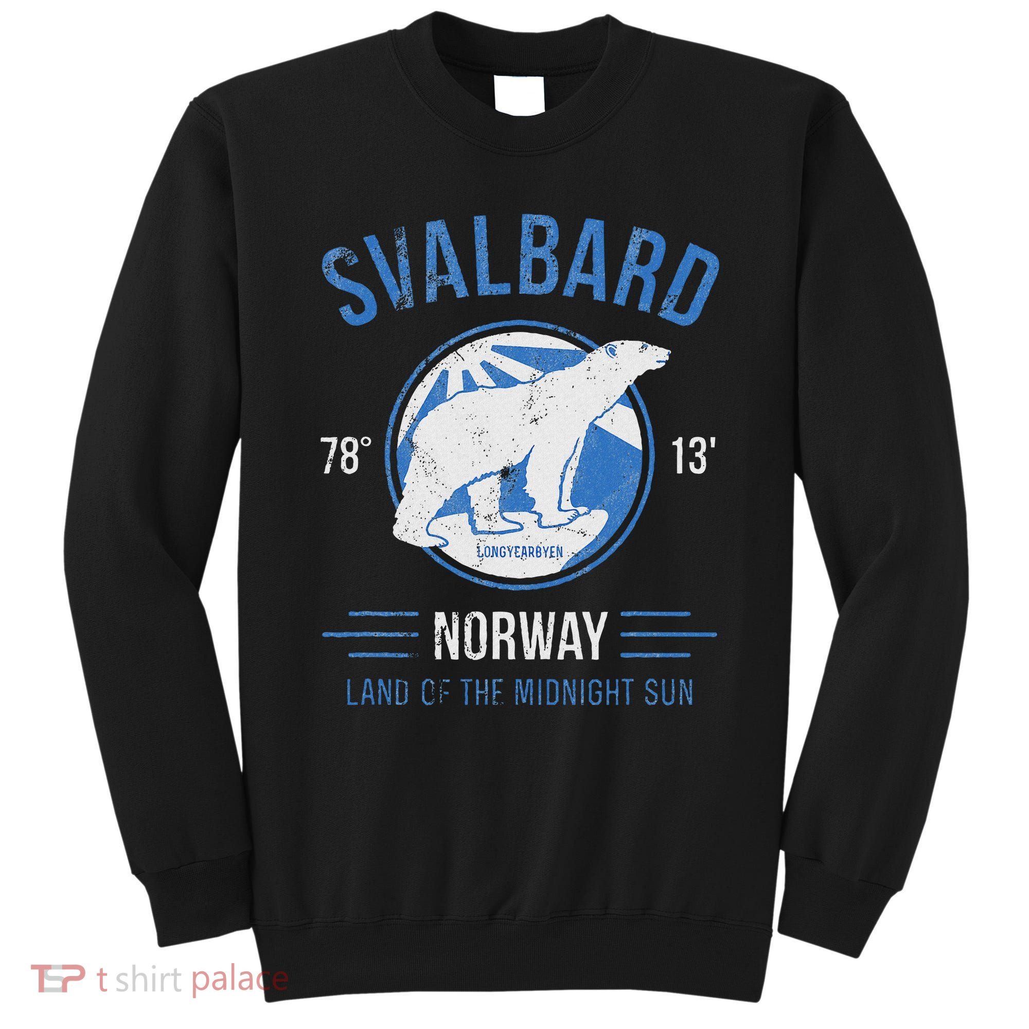 Svalbard Polar Bear Norway Northern Lights Sweatshirt
