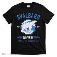 Svalbard Polar Bear Norway Northern Lights T-Shirt thumb 0