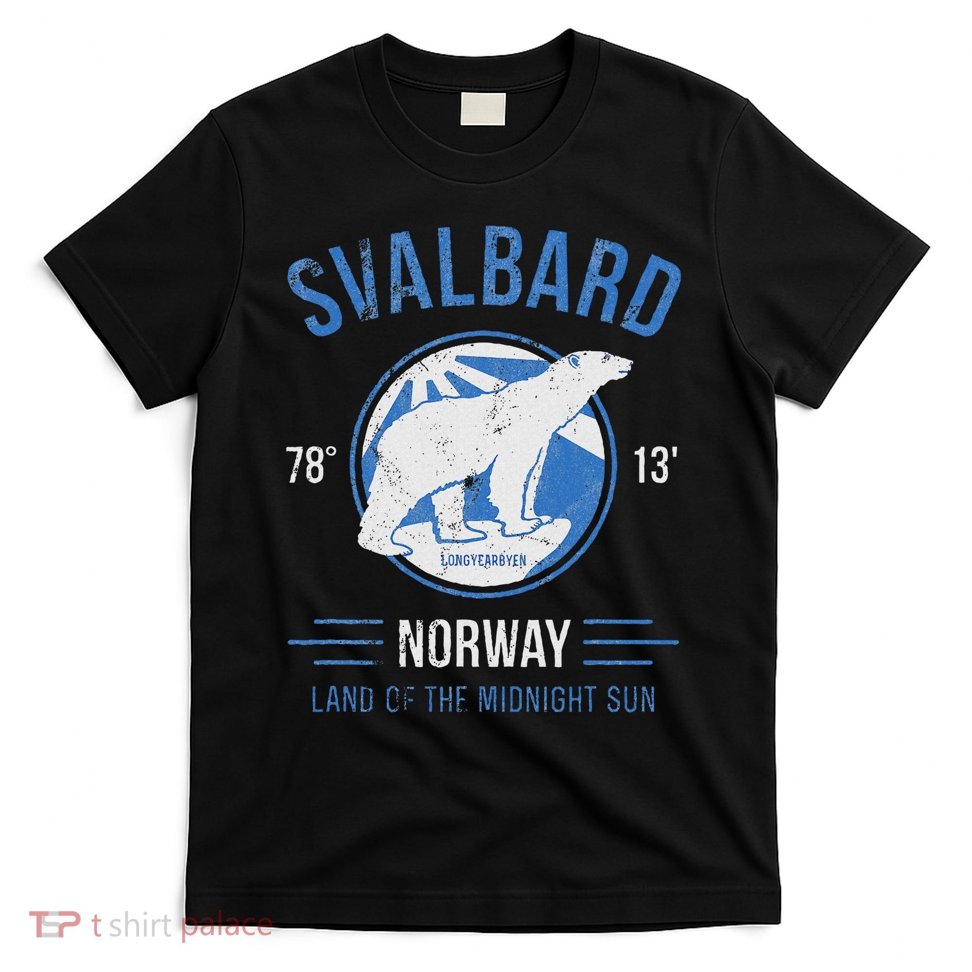 Svalbard Polar Bear Norway Northern Lights T-Shirt