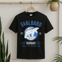 Svalbard Polar Bear Norway Northern Lights T-Shirt thumb 2