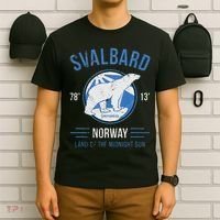 Svalbard Polar Bear Norway Northern Lights T-Shirt thumb 6