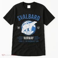 Svalbard Polar Bear Norway Northern Lights Tall T-Shirt thumb 0