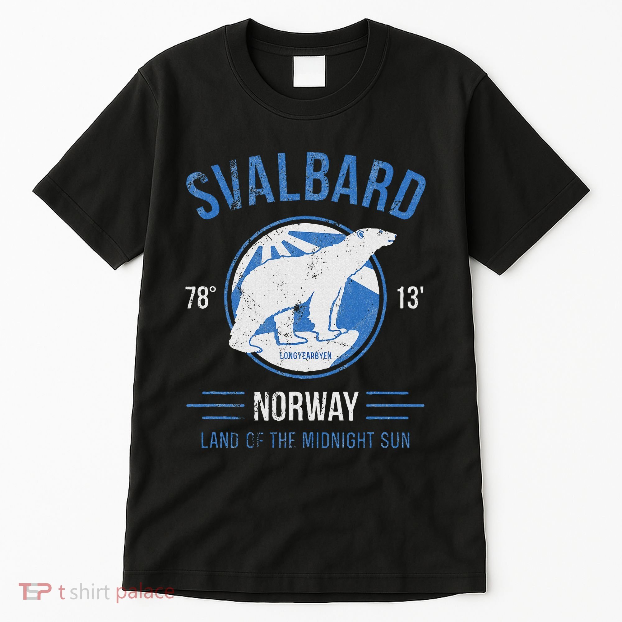 Svalbard Polar Bear Norway Northern Lights Tall T-Shirt