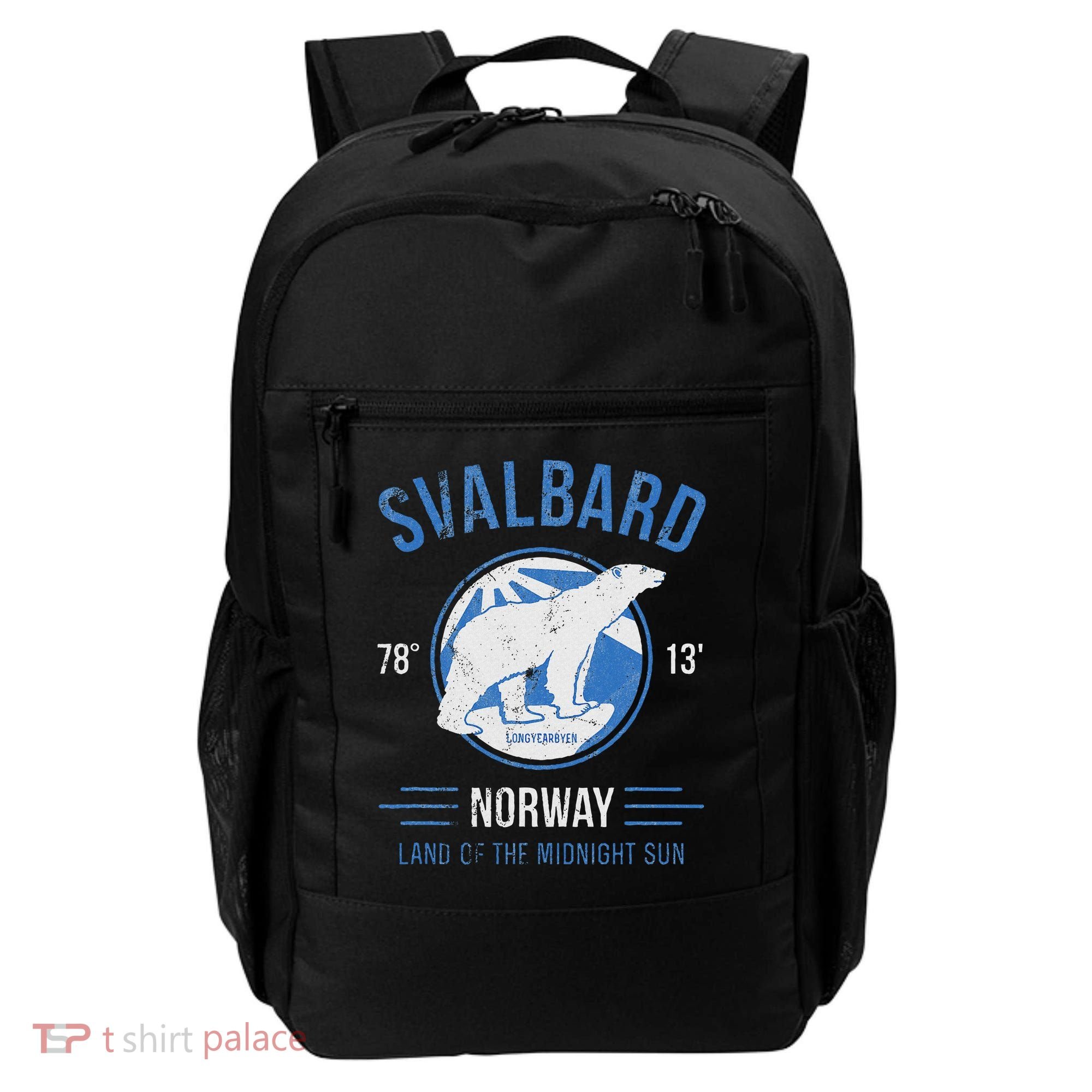 Svalbard Polar Bear Norway Northern Lights Backpack