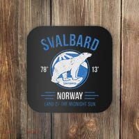 Svalbard Polar Bear Norway Northern Lights Coaster thumb 0