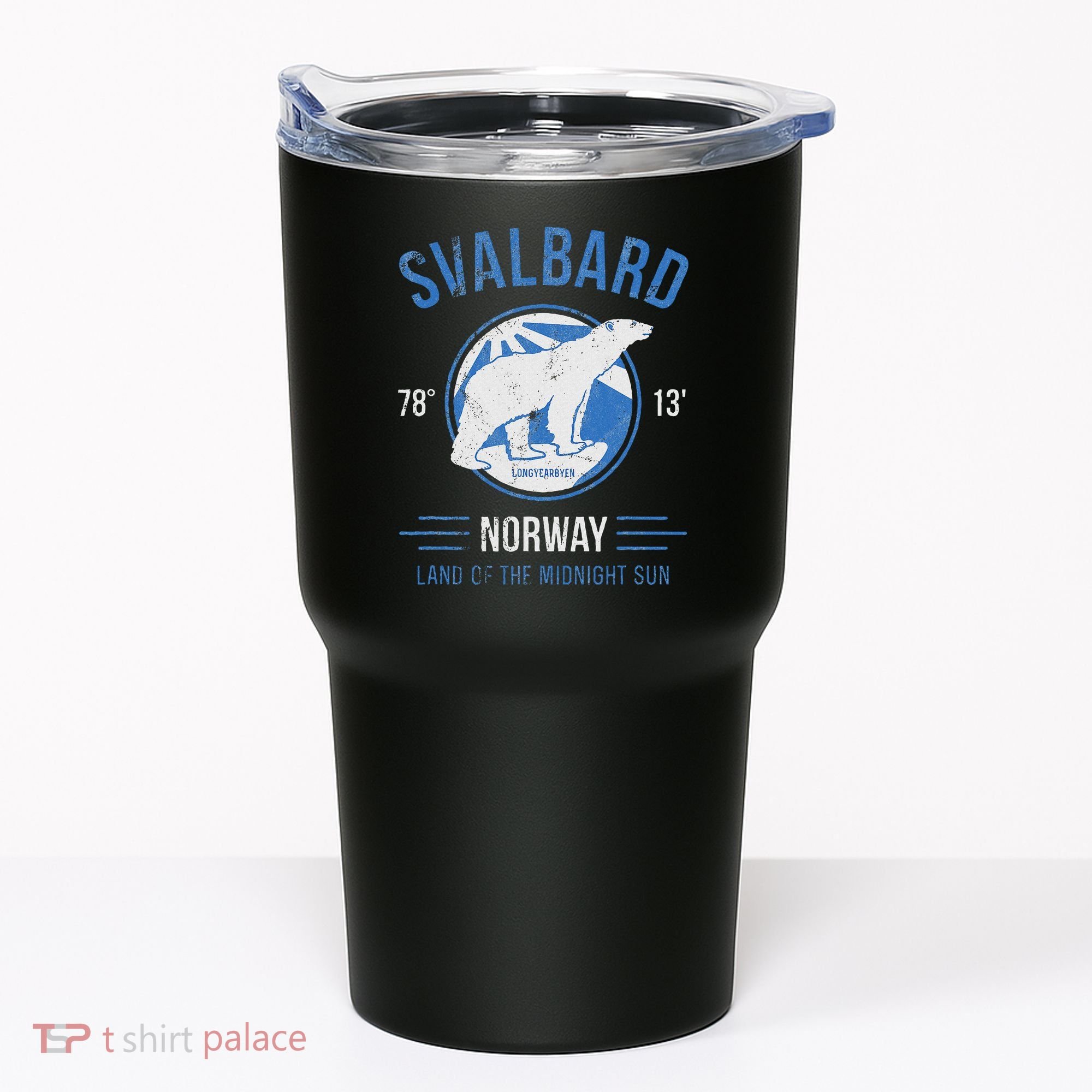 Svalbard Polar Bear Norway Northern Lights Tumbler