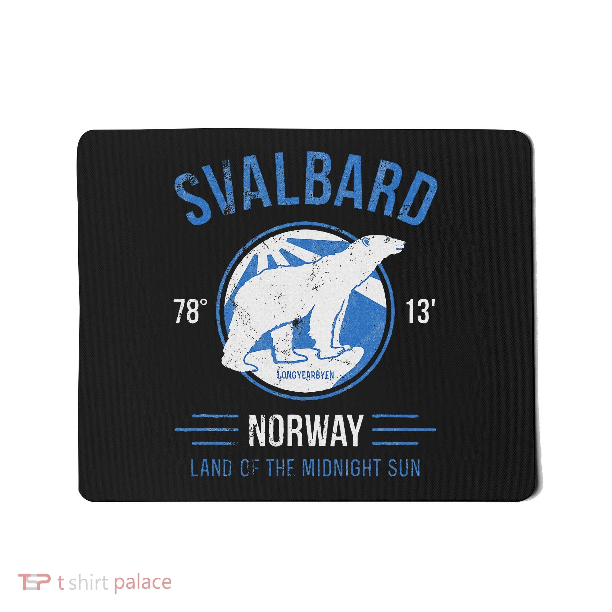 Svalbard Polar Bear Norway Northern Lights Mousepad